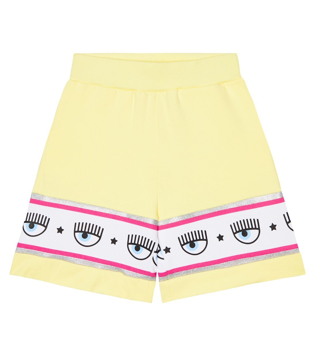 Спортивные штаны с цветочным принтом Monnalisa, желтый 
Спортивные штаны с цветочным принтом Monnalisa, желтый