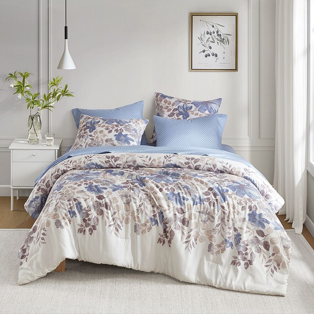 Madison Park Essentials Комплект одеял с цветочным принтом Piper и простынями, синий
Madison Park Essentials Комплект одеял с цветочным принтом Piper и простынями, синий