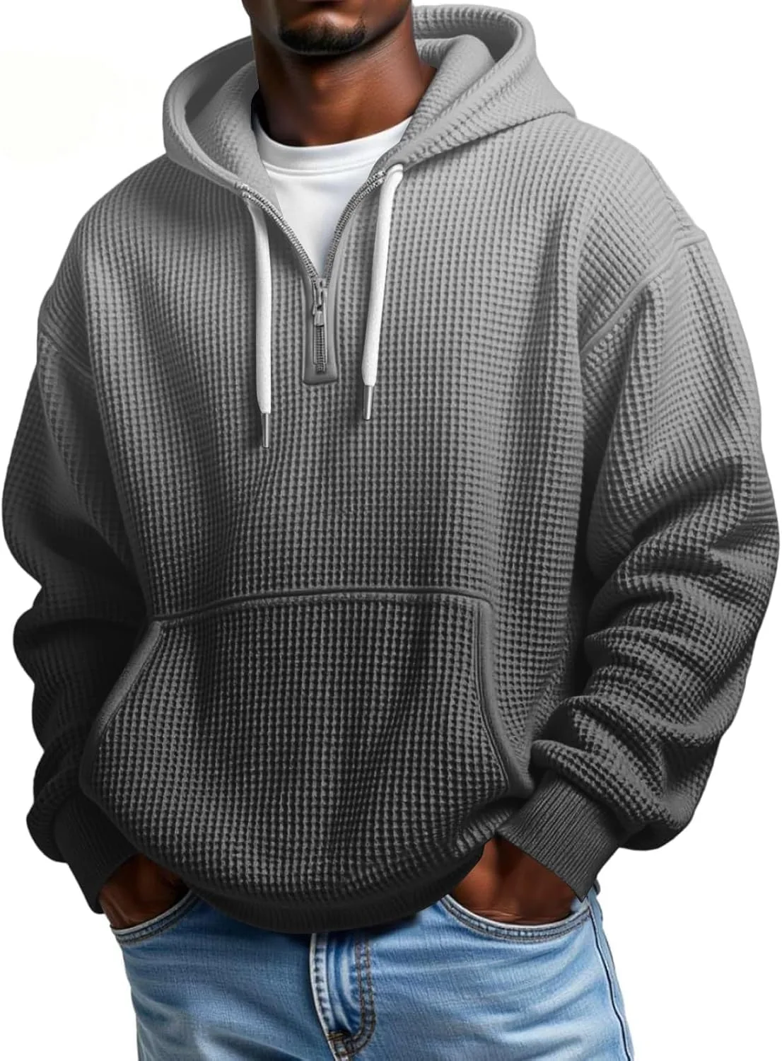 Толстовка мужская quarter zip, оверсайз, флисовая
Толстовка мужская quarter zip, оверсайз, флисовая