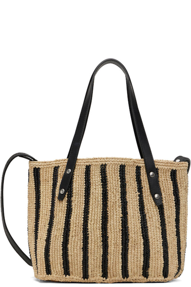 Маленькая соломенная сумка-тоут в бежево-черную полоску rag & bone
Маленькая соломенная сумка-тоут в бежево-черную полоску rag & bone