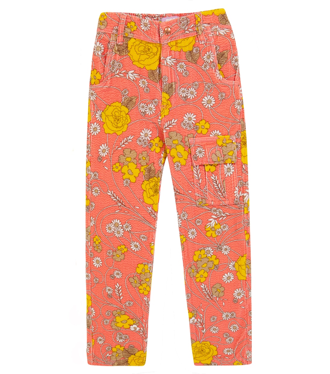 Брюки из эластичного хлопкового вельвета с цветочным принтом ERL Kids, розовый
Брюки из эластичного хлопкового вельвета с цветочным принтом ERL Kids, розовый