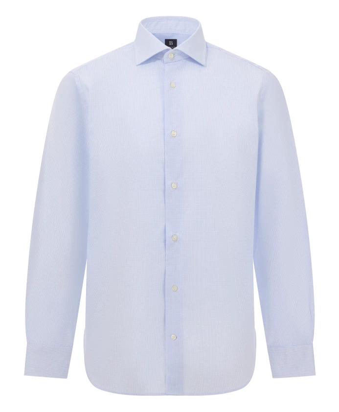 Рубашка в клетку с воротником «Виндзор», приталенный крой. Boggi Milano, синий
Рубашка в клетку с воротником «Виндзор», приталенный крой. Boggi Milano, синий