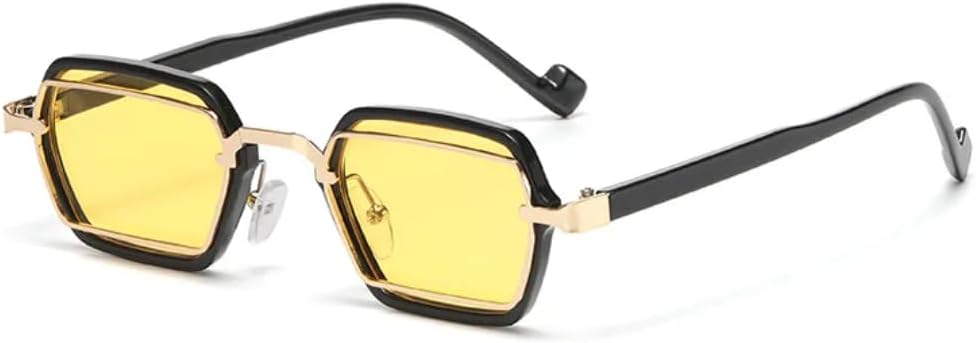 Ретро-панк солнцезащитные очки для женщин, защита от УФ-излучения UV400, модные прозрачные линзы, оправа для очков с защитой от синего света для мужчин SZVVBKK, C3 Black Gold Yellow
Ретро-панк солнцезащитные очки для женщин, защита от УФ-излучения UV400, модные прозрачные линзы, оправа для очков с защитой от синего света для мужчин SZVVBKK, C3 Black Gold Yellow