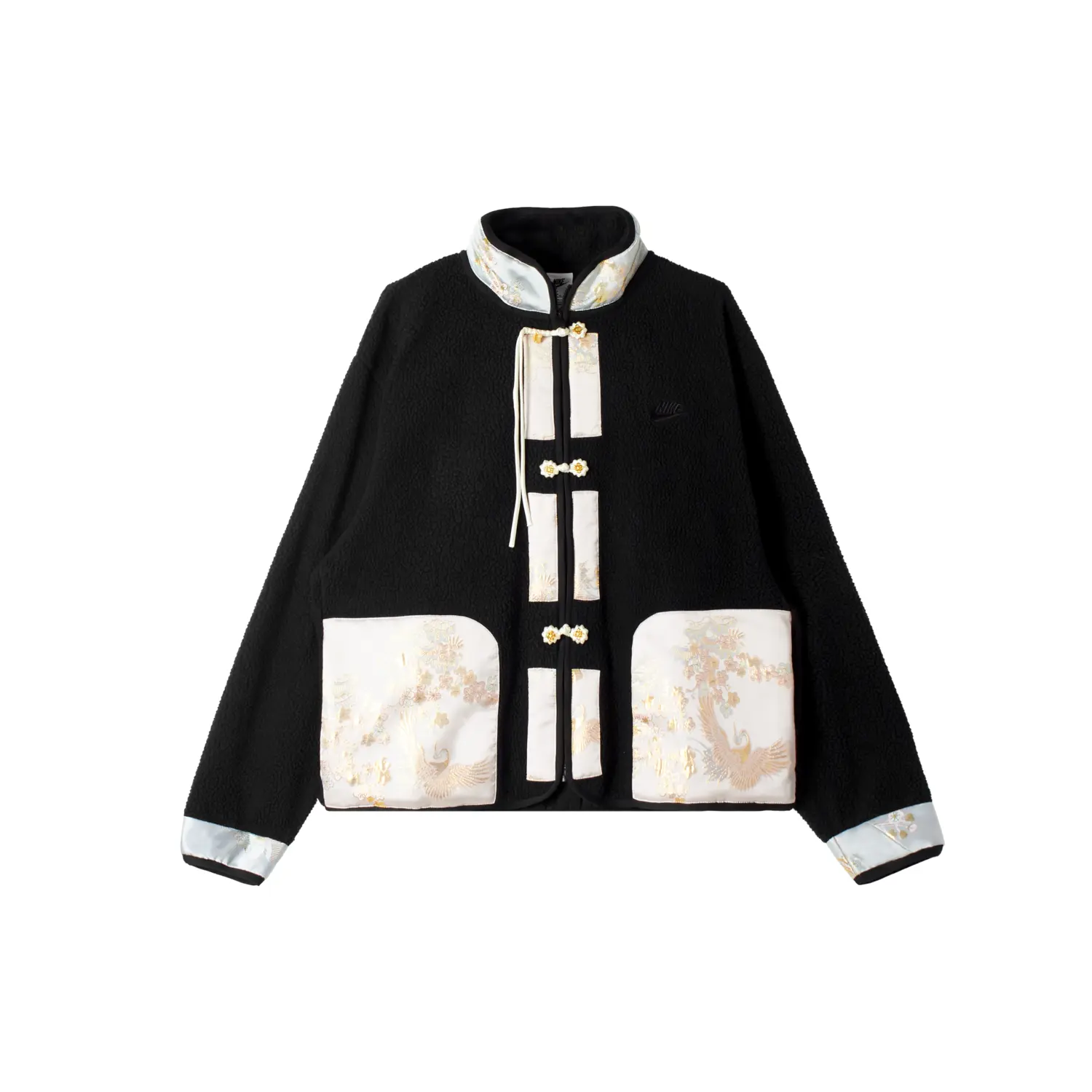 Nike Мужской бархатный пиджак, черный, с воротником-стойкой, средней высоты
Nike Мужской бархатный пиджак, черный, с воротником-стойкой, средней высоты