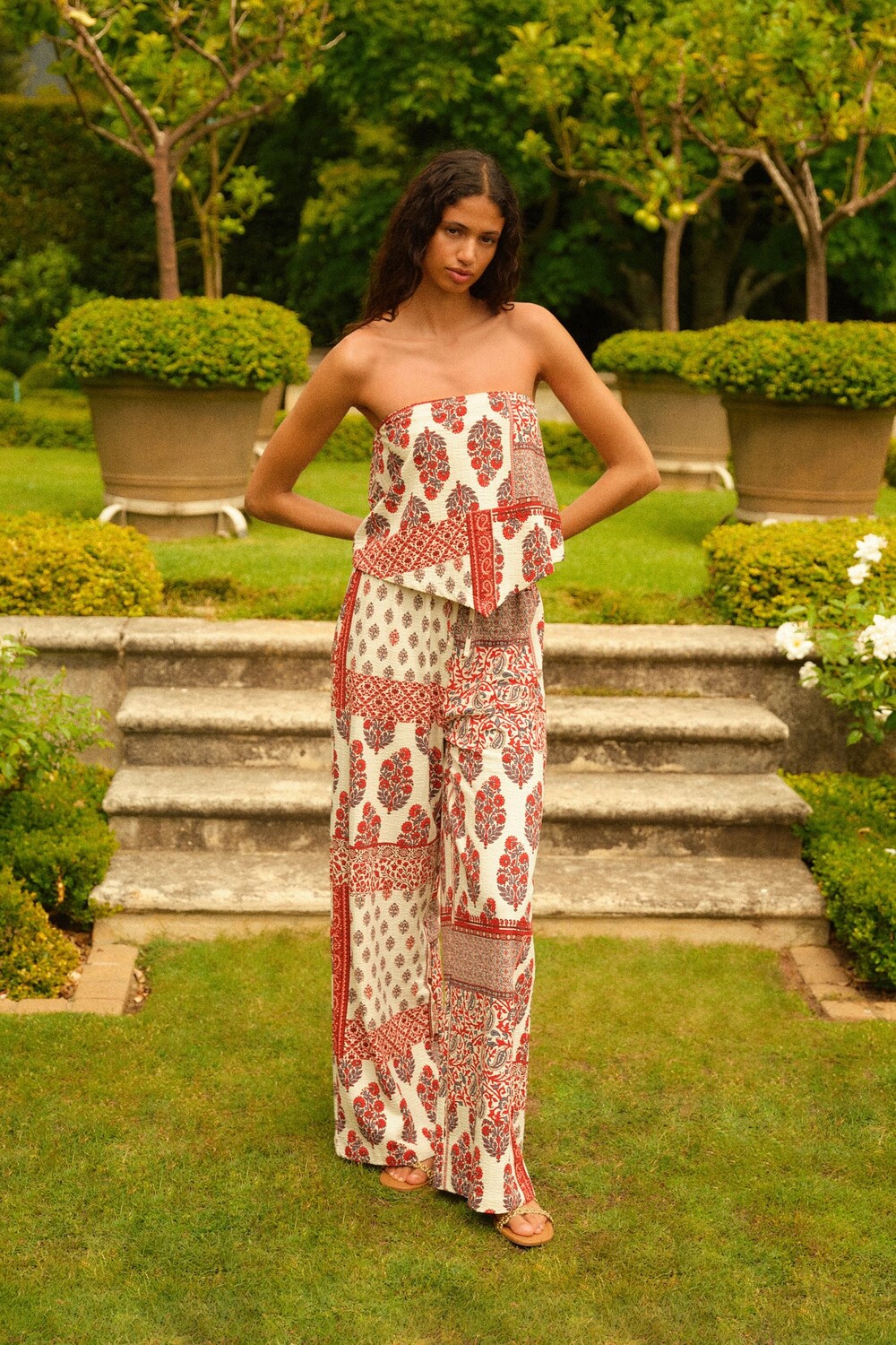 Широкие брюки Next, красный
Широкие брюки Next, красный