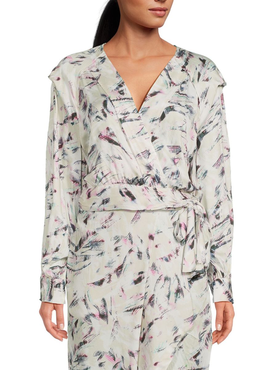 Укороченный топ Kute Abstract Wrap IRO, цвет Beige Multi
Укороченный топ Kute Abstract Wrap IRO, цвет Beige Multi