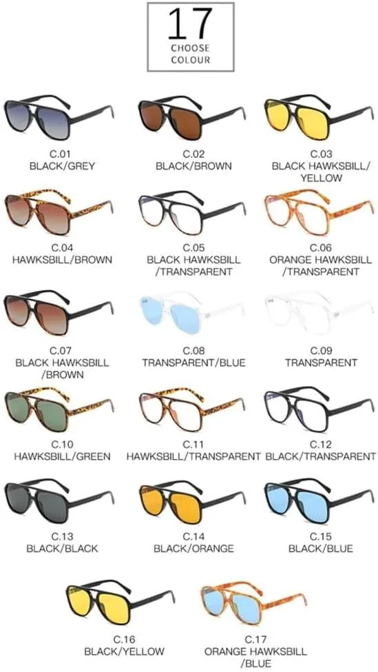 Мужские солнцезащитные очки в стиле ретро, большие поляризованные, с защитой от УФ-излучения UV400, женские очки с прозрачной оправой LXLHWN, Black Clear
Мужские солнцезащитные очки в стиле ретро, большие поляризованные, с защитой от УФ-излучения UV400, женские очки с прозрачной оправой LXLHWN, Black Clear