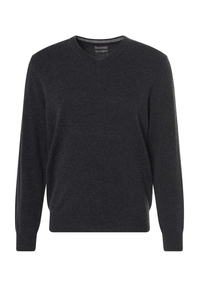 Шелково-Кашемировый свитер с V-образным вырезом и ребристыми манжетами Galeria, серый
Шелково-Кашемировый свитер с V-образным вырезом и ребристыми манжетами Galeria, серый