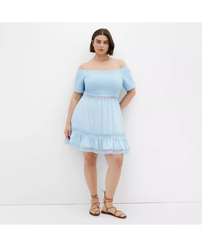 Платье Aura больших размеров CITY CHIC, синий
Платье Aura больших размеров CITY CHIC, синий