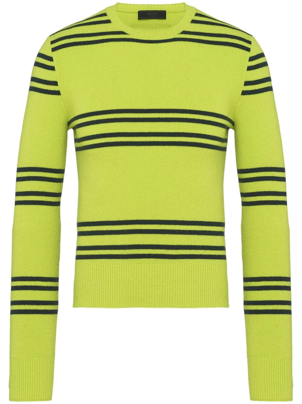 Джемпер в полоску Prada, зеленый
Джемпер в полоску Prada, зеленый