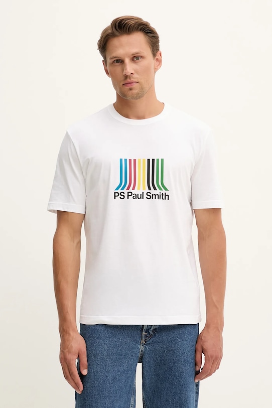 Хлопковая футболка Ps Paul Smith, белый
Хлопковая футболка Ps Paul Smith, белый