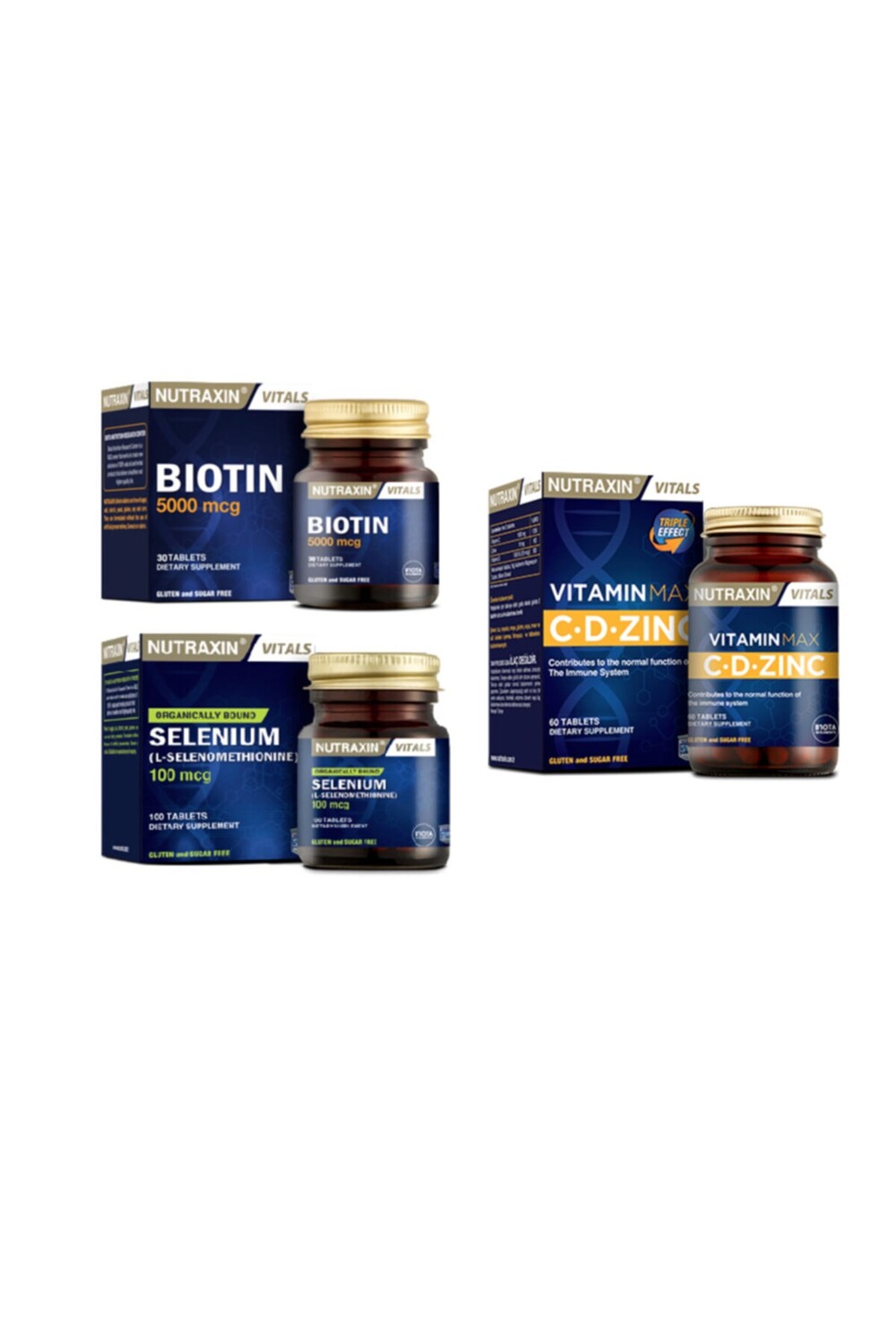 Nutraxin Максимум витаминов (C, d, цинк) 60 таблеток + селен 100 мкг 100 таблеток + биотин 5000 мкг 30 таблеток
Nutraxin Максимум витаминов (C, d, цинк) 60 таблеток + селен 100 мкг 100 таблеток + биотин 5000 мкг 30 таблеток