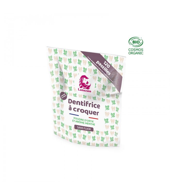 Зубная паста в таблетках, КРАПИВА И МЯТА, без фтора, 120 шт., Lamazuna
Зубная паста в таблетках, КРАПИВА И МЯТА, без фтора, 120 шт., Lamazuna