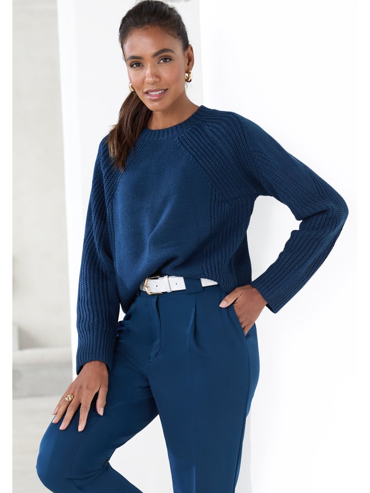 вязаный свитер в цвете петролеум LASCANA
вязаный свитер в цвете петролеум LASCANA