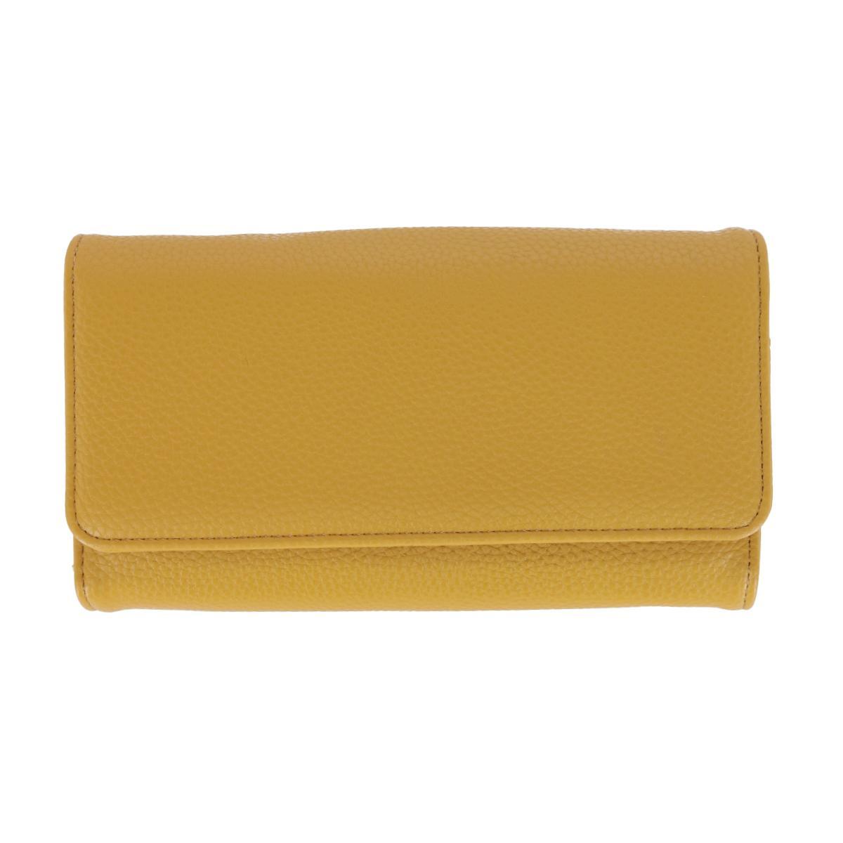 Женский однотонный кошелек-клатч Bianca из веганской кожи Buxton, цвет mustard
Женский однотонный кошелек-клатч Bianca из веганской кожи Buxton, цвет mustard