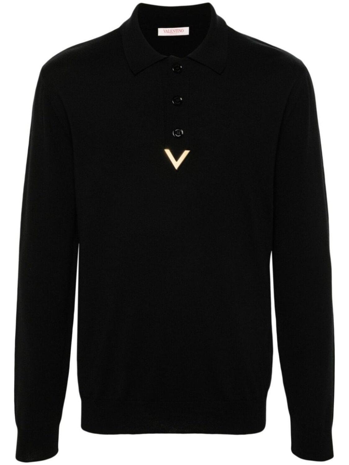 Valentino Garavani рубашка поло с золотыми вставками, черный
Valentino Garavani рубашка поло с золотыми вставками, черный