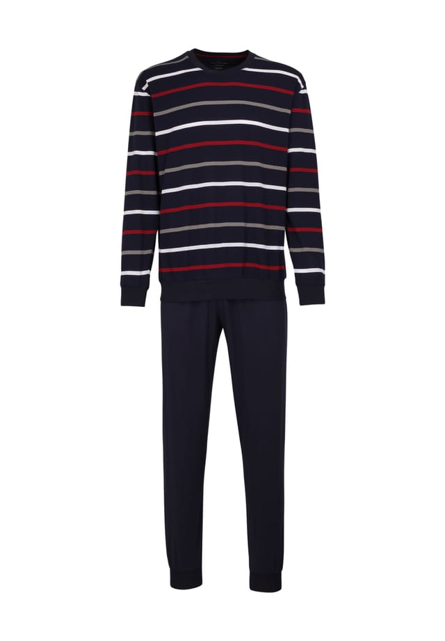 Длинная полосатая пижама с круглым вырезом GöTzburg, мультиколор
Длинная полосатая пижама с круглым вырезом GöTzburg, мультиколор