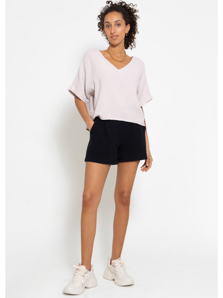 Шорты SASSYCLASSY Musselin Shorts mit breitem Bund, черный
Шорты SASSYCLASSY Musselin Shorts mit breitem Bund, черный