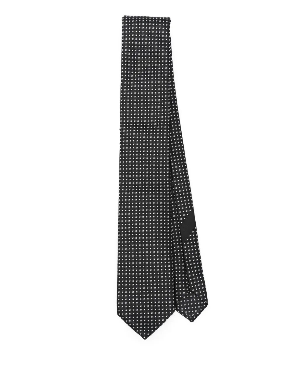 Шелковый галстук с узором DOLCE & GABBANA, черный
Шелковый галстук с узором DOLCE & GABBANA, черный