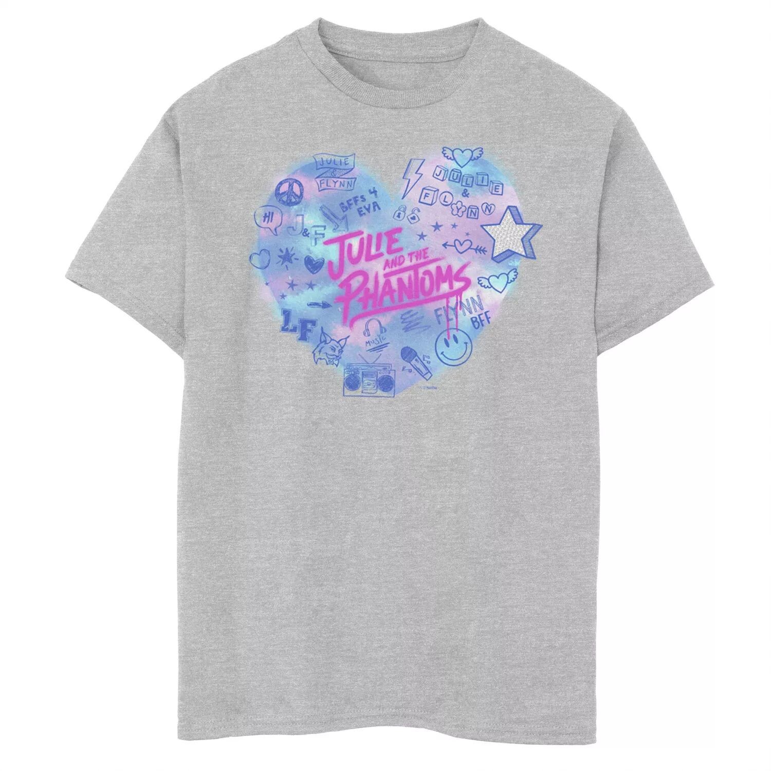 Футболка с логотипом в форме сердца и аэрографом для мальчиков 8–20 лет «Джули и фантомы» Licensed Character
Футболка с логотипом в форме сердца и аэрографом для мальчиков 8–20 лет «Джули и фантомы» Licensed Character
