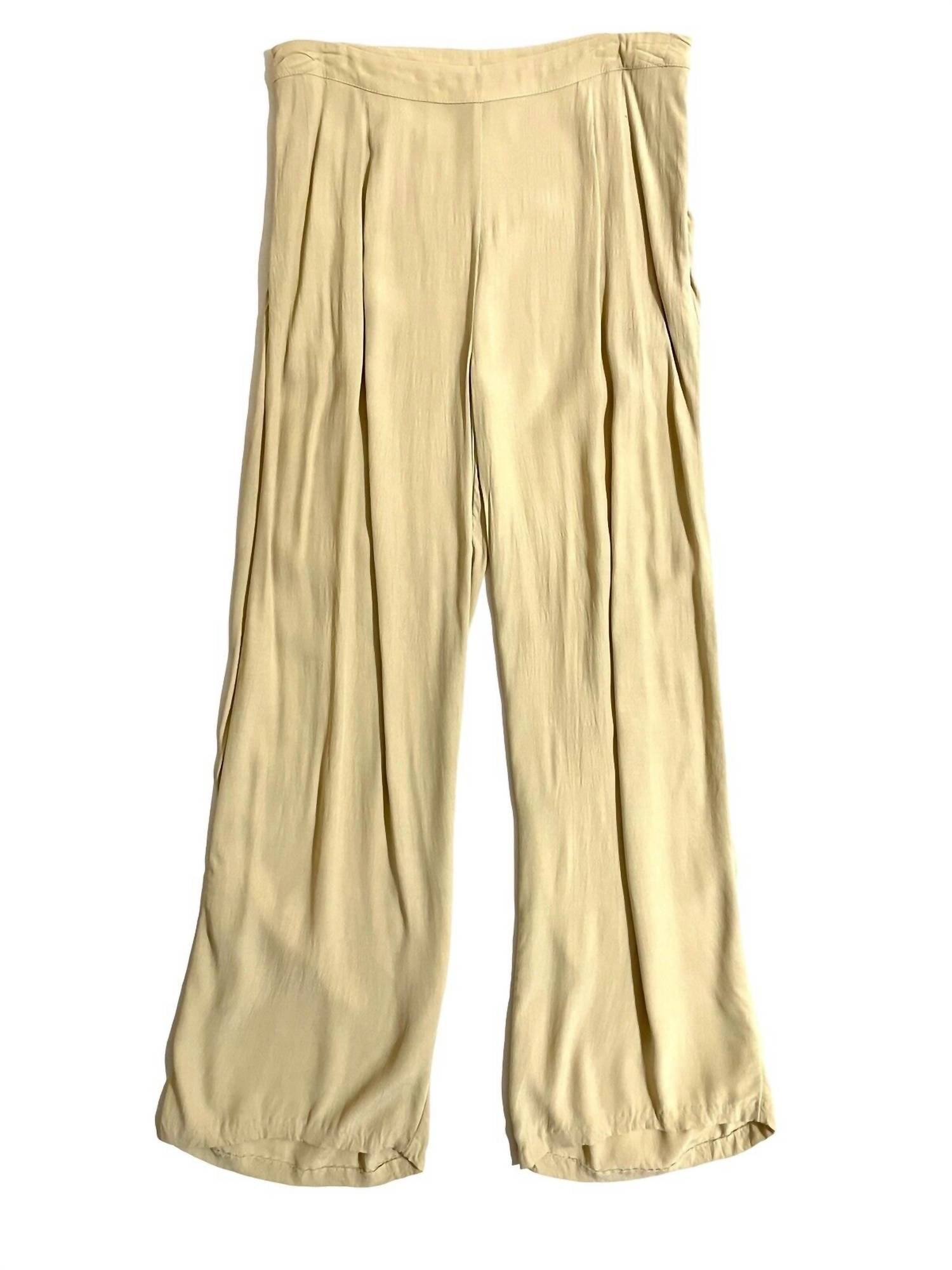 Женские повседневные свободные брюки прямого кроя из вискозного крепа бежевого цвета SOMETHING NAVY
Женские повседневные свободные брюки прямого кроя из вискозного крепа бежевого цвета SOMETHING NAVY