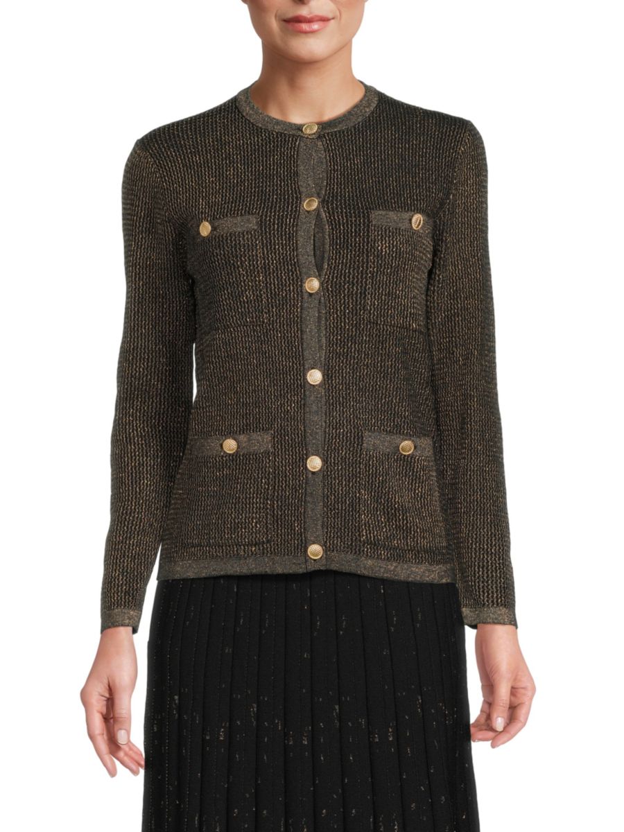 Кардиган в рубчик с мерцающим узором The Lynk, золотой
Кардиган в рубчик с мерцающим узором The Lynk, золотой