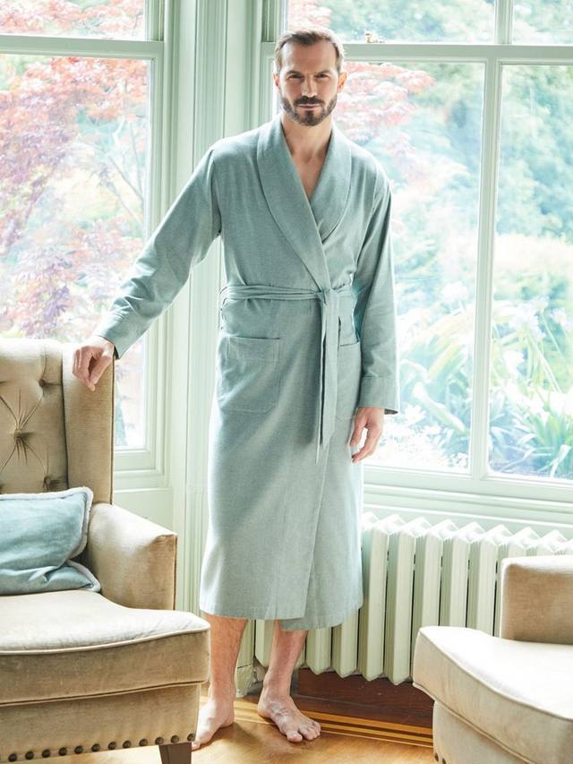 Халат из хлопка саржевого переплетения с эффектом браширования British Boxers, Moss
Халат из хлопка саржевого переплетения с эффектом браширования British Boxers, Moss