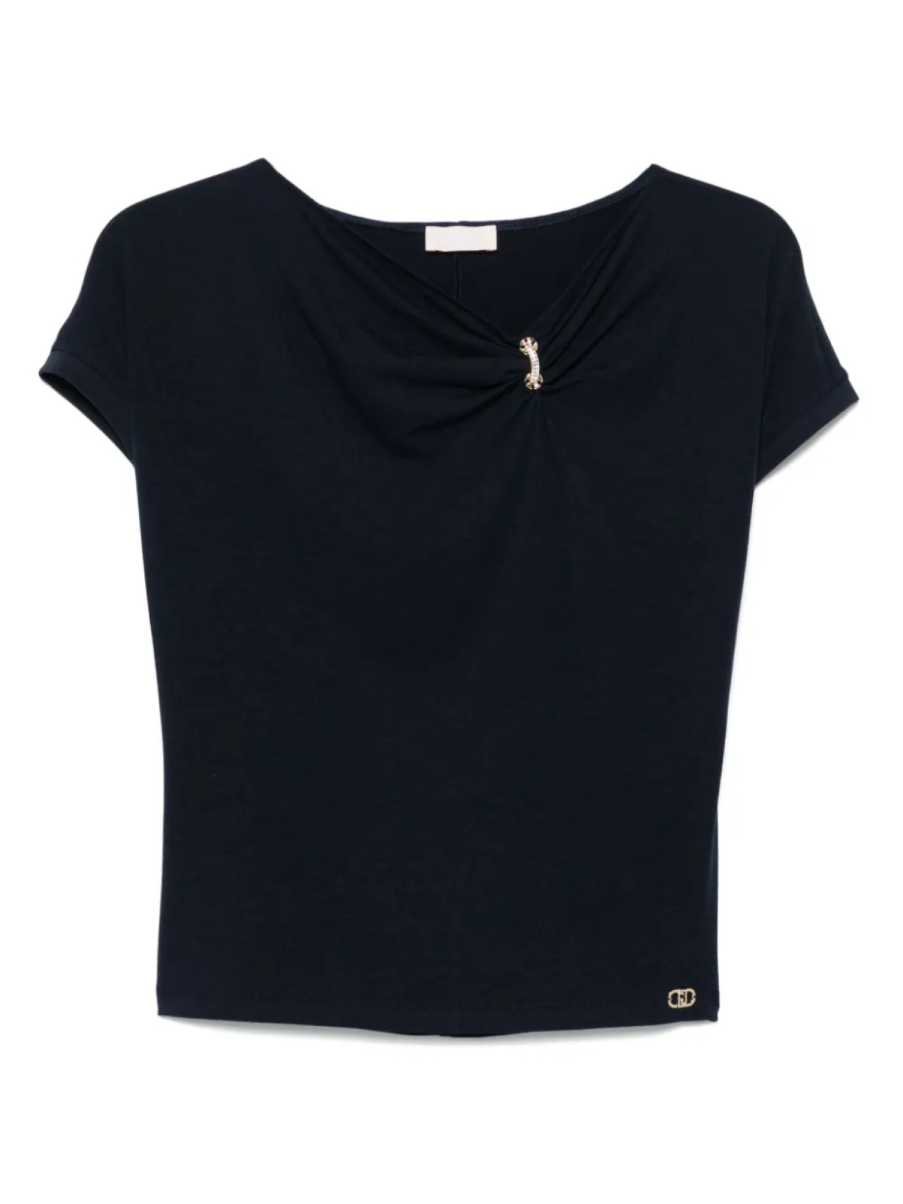 Футболка из хлопкового джерси LIU JO, синий 
Футболка из хлопкового джерси LIU JO, синий