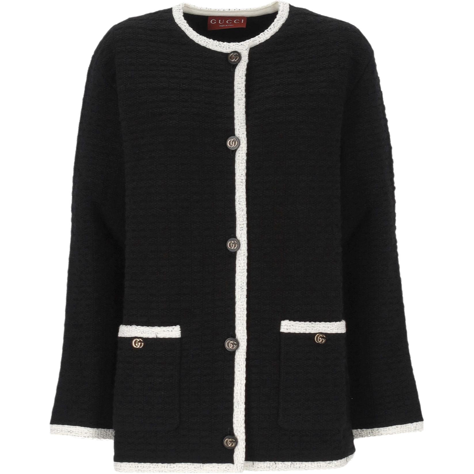 Платье из твида и шерсти с вышивкой GUCCI, черный
Платье из твида и шерсти с вышивкой GUCCI, черный