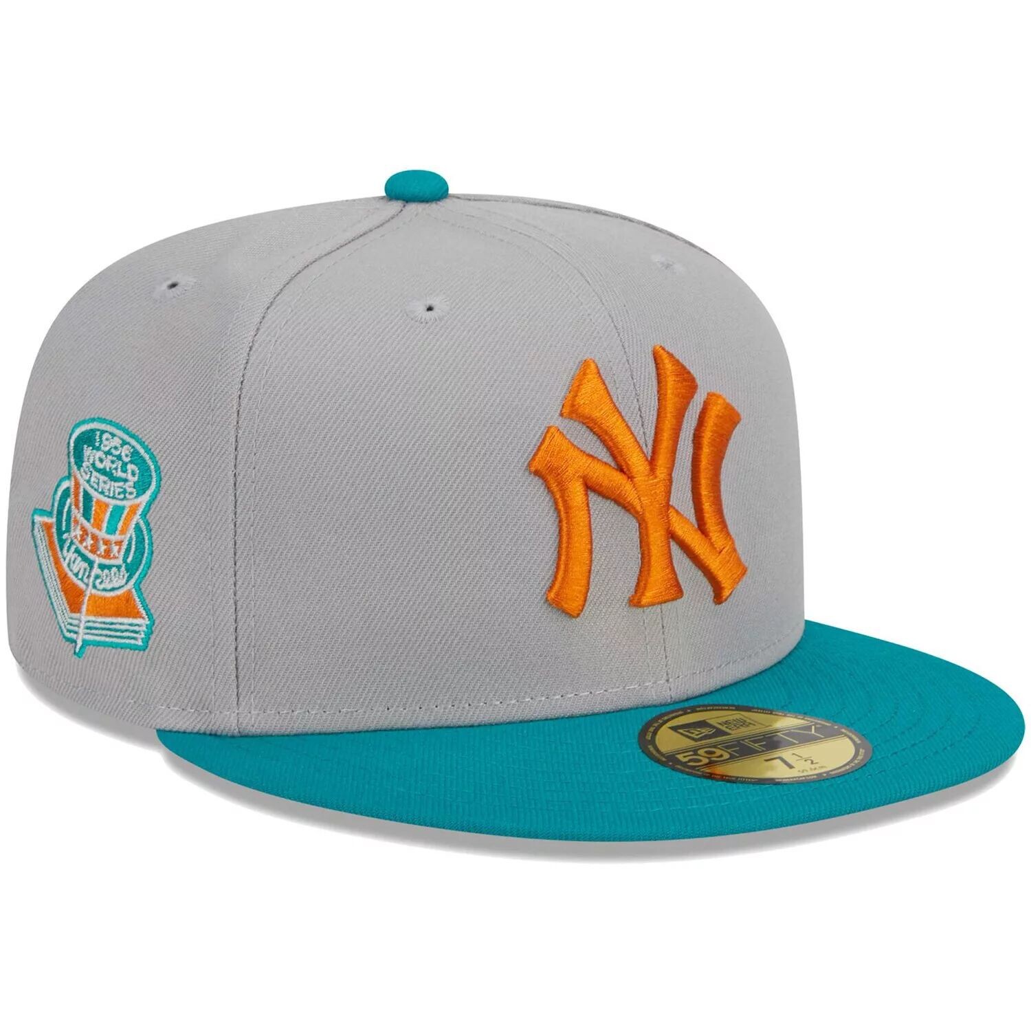Мужская приталенная шляпа New Era серо-бирюзовая New York Yankees 59FIFTY
Мужская приталенная шляпа New Era серо-бирюзовая New York Yankees 59FIFTY