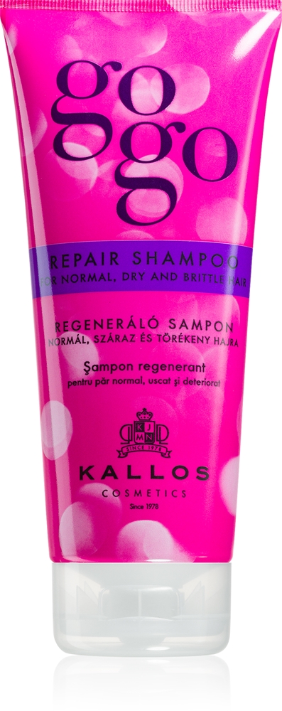 Восстанавливающий шампунь Gogo для сухих и ломких волос Kallos, 200 мл
Восстанавливающий шампунь Gogo для сухих и ломких волос Kallos, 200 мл