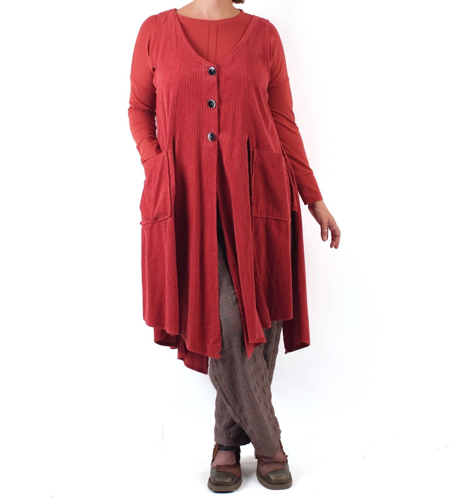 Длинный жилет Windmill из вельвета кирпичного цвета Bodil, Brick Corduroy
Длинный жилет Windmill из вельвета кирпичного цвета Bodil, Brick Corduroy