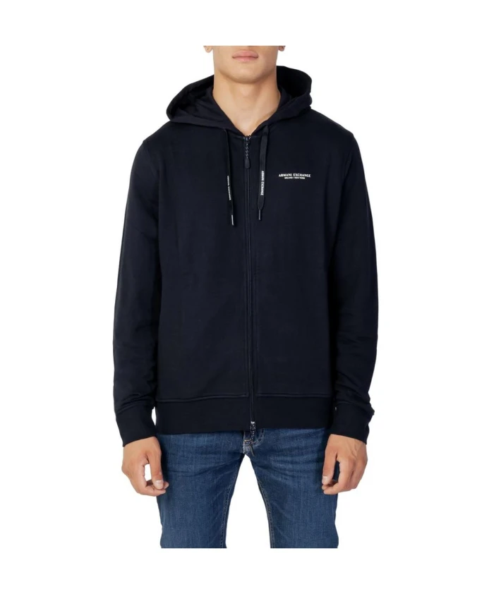 Синяя хлопковая толстовка на молнии Armani Exchange, синий
Синяя хлопковая толстовка на молнии Armani Exchange, синий