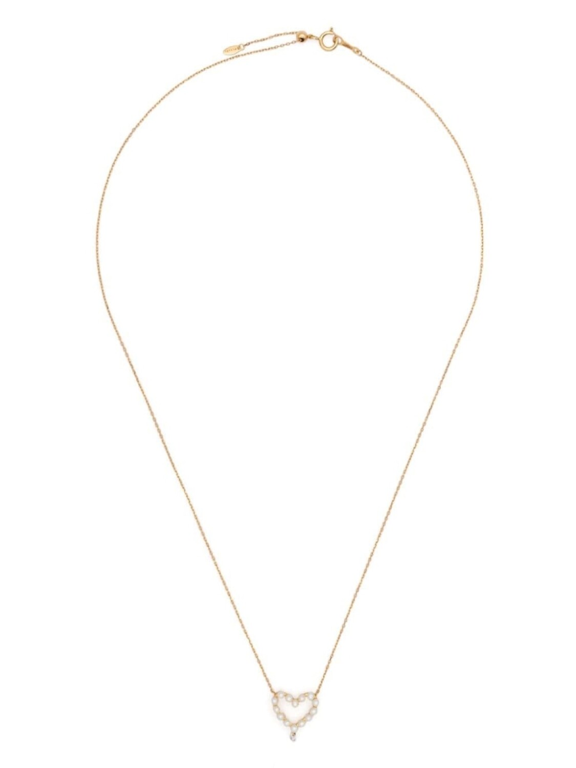 Ожерелье Афродита из 18-каратного желтого золота с бриллиантами и жемчугом Persée, золотой
