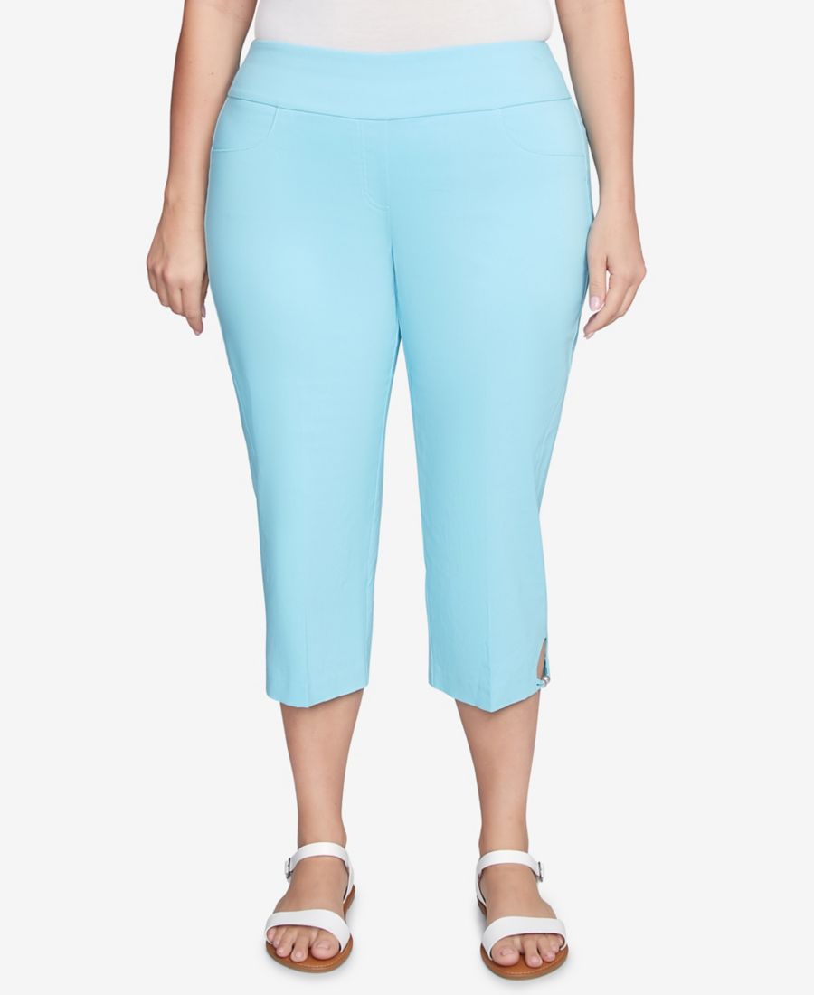 Однотонные брюки-капри большого размера на резинке HEARTS OF PALM, Ocean Blue Multi
Однотонные брюки-капри большого размера на резинке HEARTS OF PALM, Ocean Blue Multi