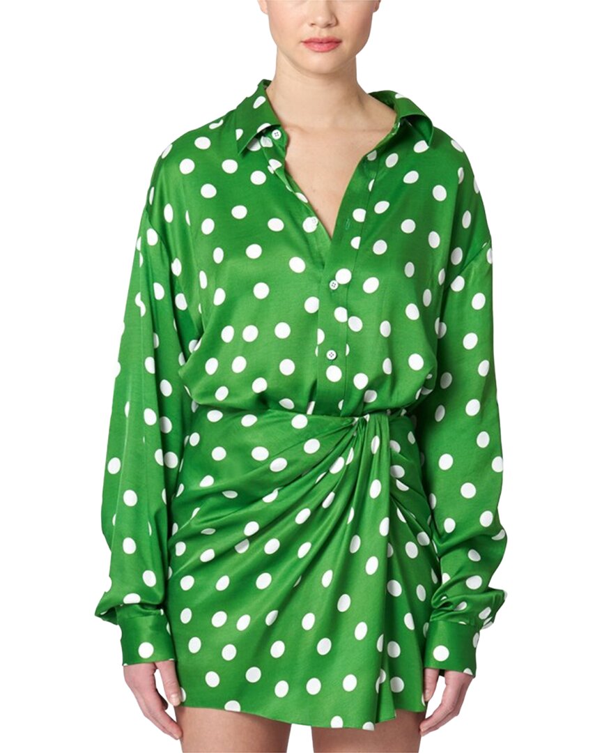 Юбка-саронг мини Carolina Herrera из смесового шелка с запахом, зеленый
Юбка-саронг мини Carolina Herrera из смесового шелка с запахом, зеленый