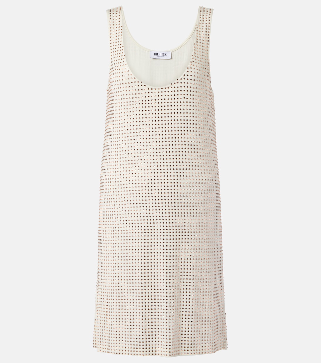 Мини-платье из джерси, украшенное кристаллами The Attico, Champagne + Blush
Мини-платье из джерси, украшенное кристаллами The Attico, Champagne + Blush