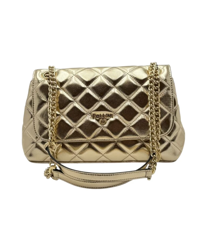 Мягкая наплечная сумка с цепочками для переноски. Pollini, желтый
Мягкая наплечная сумка с цепочками для переноски. Pollini, желтый