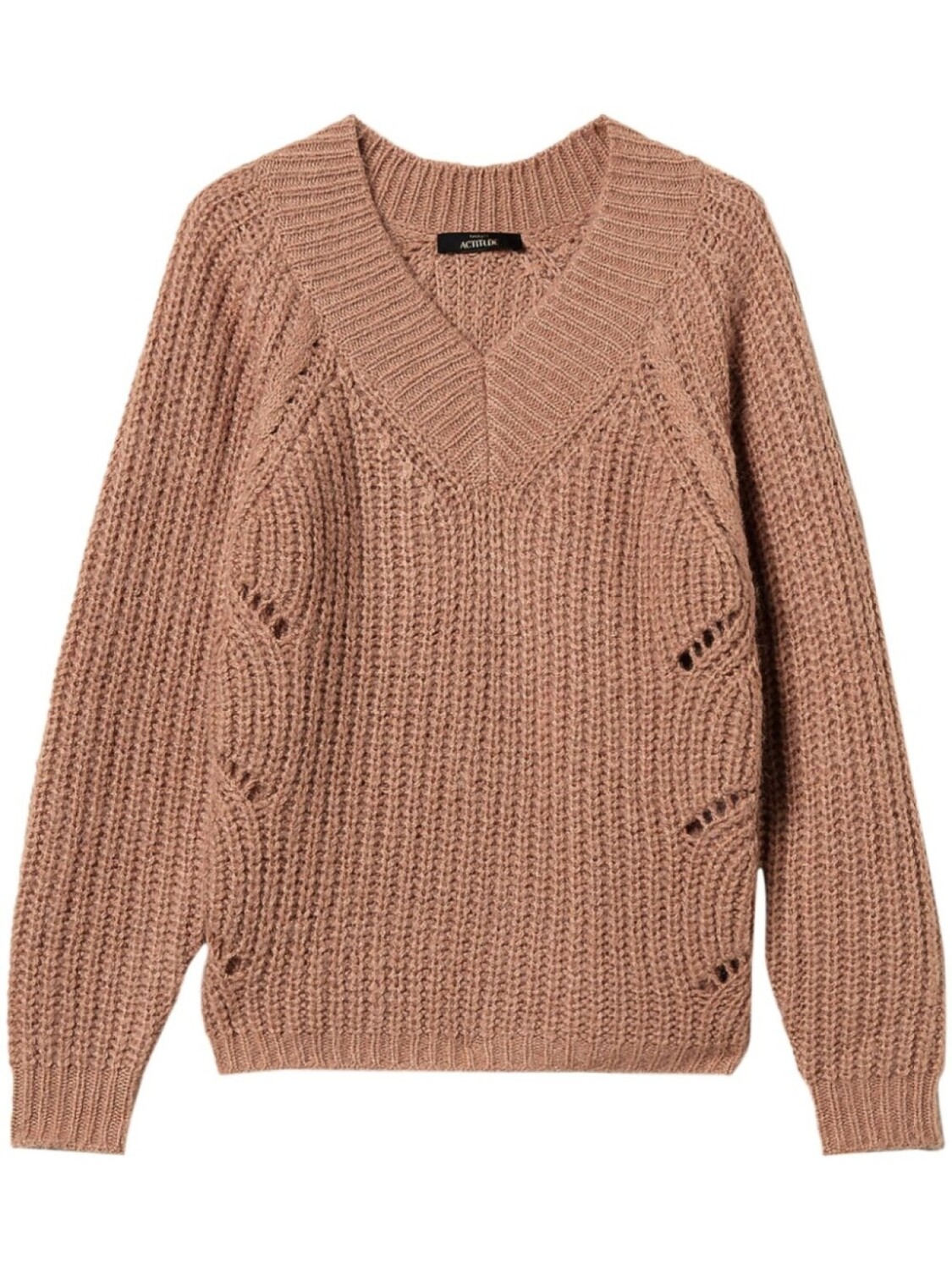 Свитер с косой вязкой TWINSET, коричневый
Свитер с косой вязкой TWINSET, коричневый