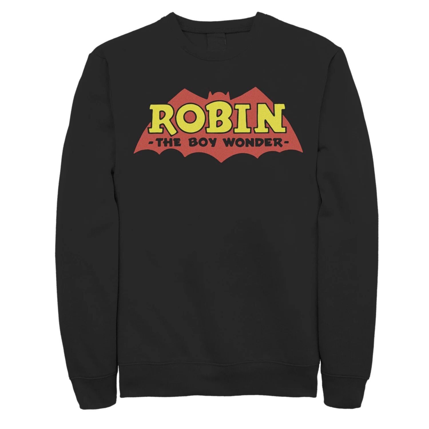 Мужской классический свитшот с логотипом Robin The Boy Wonder DC Comics, черный 
Мужской классический свитшот с логотипом Robin The Boy Wonder DC Comics, черный