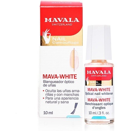 Mava White Оптический отбеливатель для ногтей 10 мл, Mavala
Mava White Оптический отбеливатель для ногтей 10 мл, Mavala