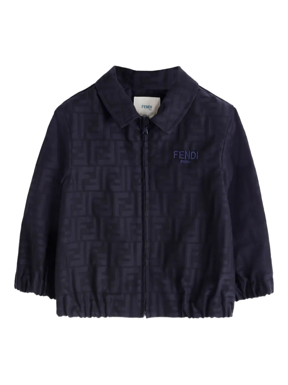 Жаккардовая куртка-рубашка с логотипом FF FENDI KIDS, синий
Жаккардовая куртка-рубашка с логотипом FF FENDI KIDS, синий