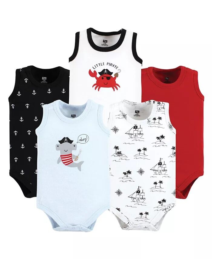 Хлопковые боди без рукавов для маленьких мальчиков, Pirate Shark Hudson Baby, мультиколор
Хлопковые боди без рукавов для маленьких мальчиков, Pirate Shark Hudson Baby, мультиколор