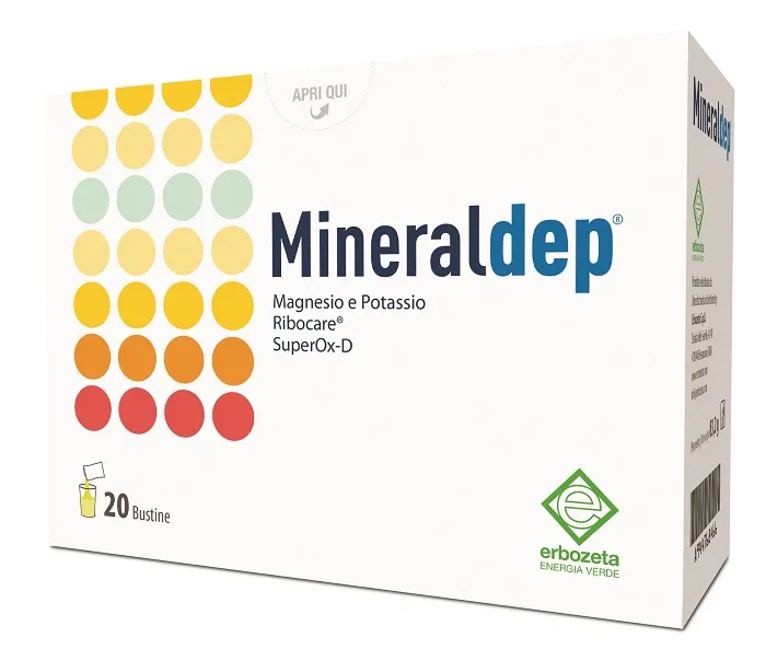 Erbozeta Mineraldep 20 пакетиков с магнием и калием
Erbozeta Mineraldep 20 пакетиков с магнием и калием