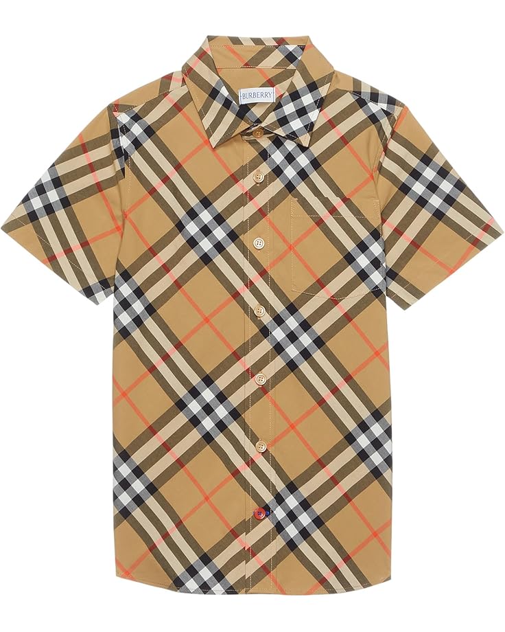 Рубашка Burberry Kids Owen Check Short Sleeve Button Down Shirt, цвет Sand IP Check
Рубашка Burberry Kids Owen Check Short Sleeve Button Down Shirt, цвет Sand IP Check