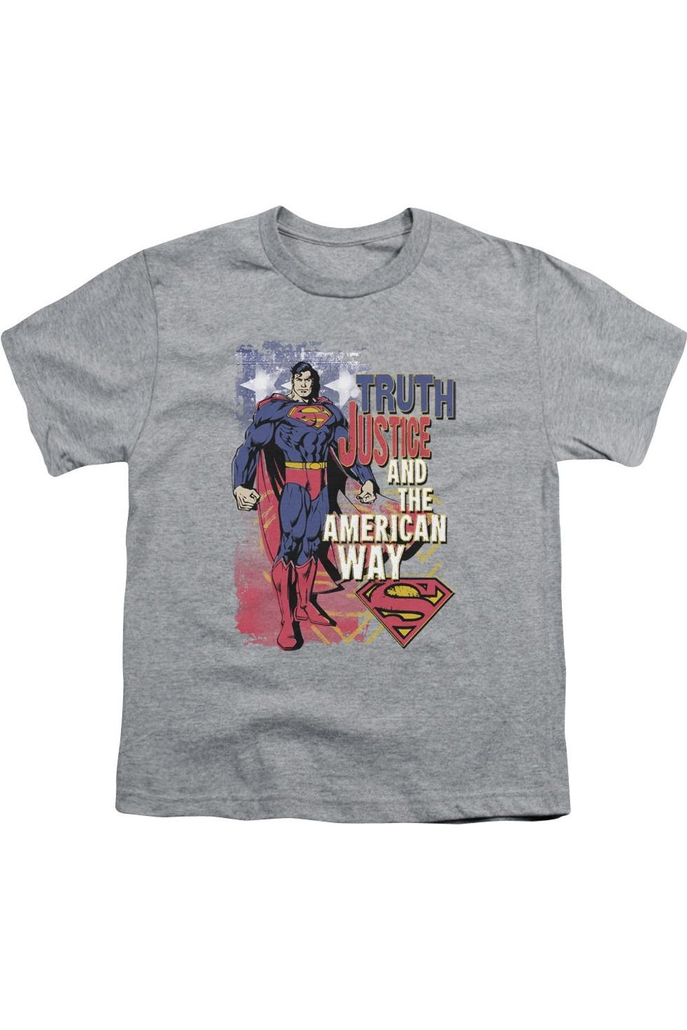 Футболка с коротким рукавом для детей "Superman: Правда и справедливость" Gildan, Athletic Heather
Футболка с коротким рукавом для детей "Superman: Правда и справедливость" Gildan, Athletic Heather
