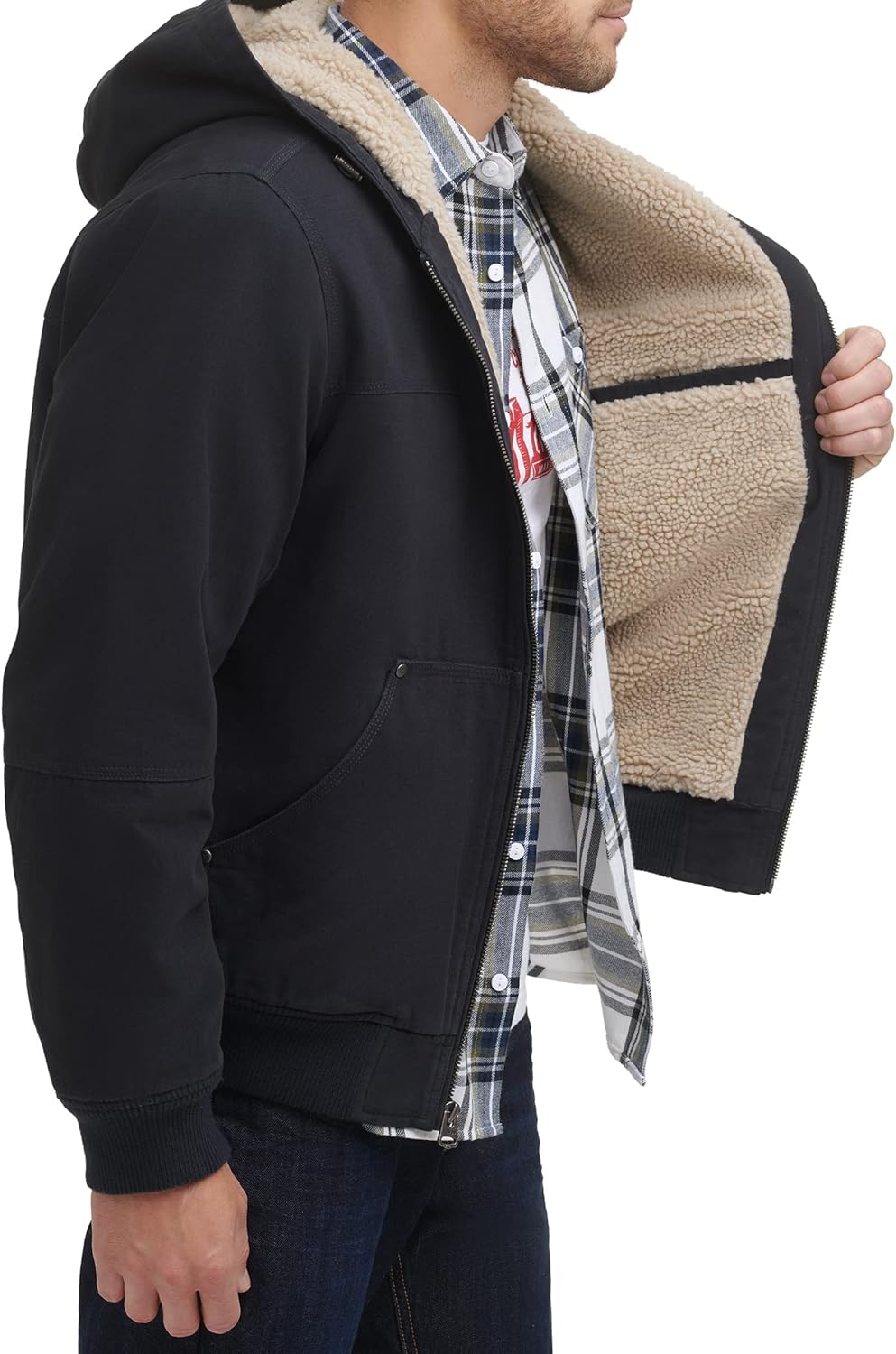 Мужская рабочая куртка-бомбер Levi's из хлопчатобумажной ткани с капюшоном (стандартные размеры, большие и высокие), Navy
Мужская рабочая куртка-бомбер Levi's из хлопчатобумажной ткани с капюшоном (стандартные размеры, большие и высокие), Navy