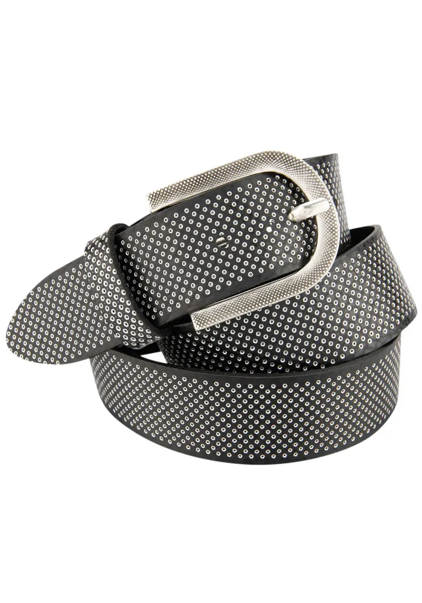 Кожаный ремень BERND GÖTZ с элегантным пиксельным узором, черный
Кожаный ремень BERND GÖTZ с элегантным пиксельным узором, черный