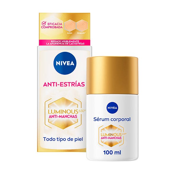 Сыворотка для тела против растяжек NIVEA Luminous 630, 100 мл
Сыворотка для тела против растяжек NIVEA Luminous 630, 100 мл