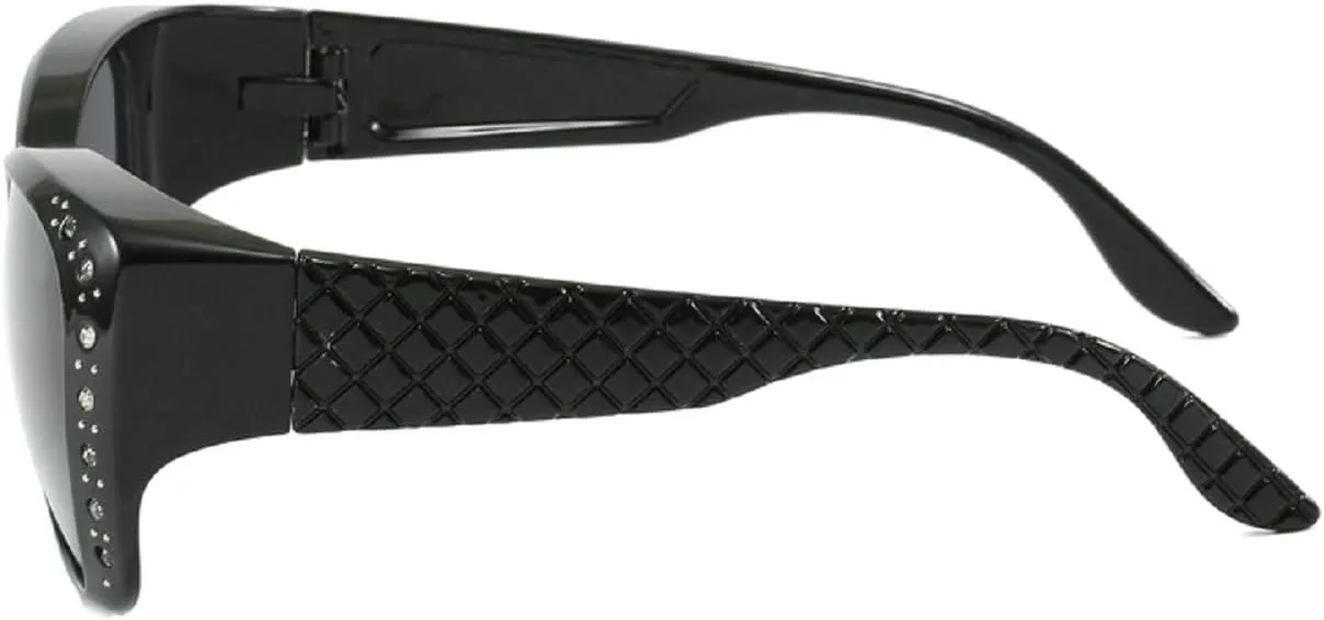 Квадратные солнцезащитные очки для женщин и мужчин, квадратная широкая толстая оправа, ретро-стиль, модные, защита от ультрафиолета UV400 1026 Melrose, Black
Квадратные солнцезащитные очки для женщин и мужчин, квадратная широкая толстая оправа, ретро-стиль, модные, защита от ультрафиолета UV400 1026 Melrose, Black